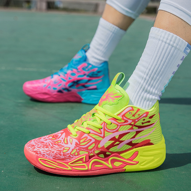 Basketball Fashion Lamelo Fourth Generation Mb4 Couple Practical Basketball Shoes Comfortable Non-Slip Men's and Women's Sports Shoes