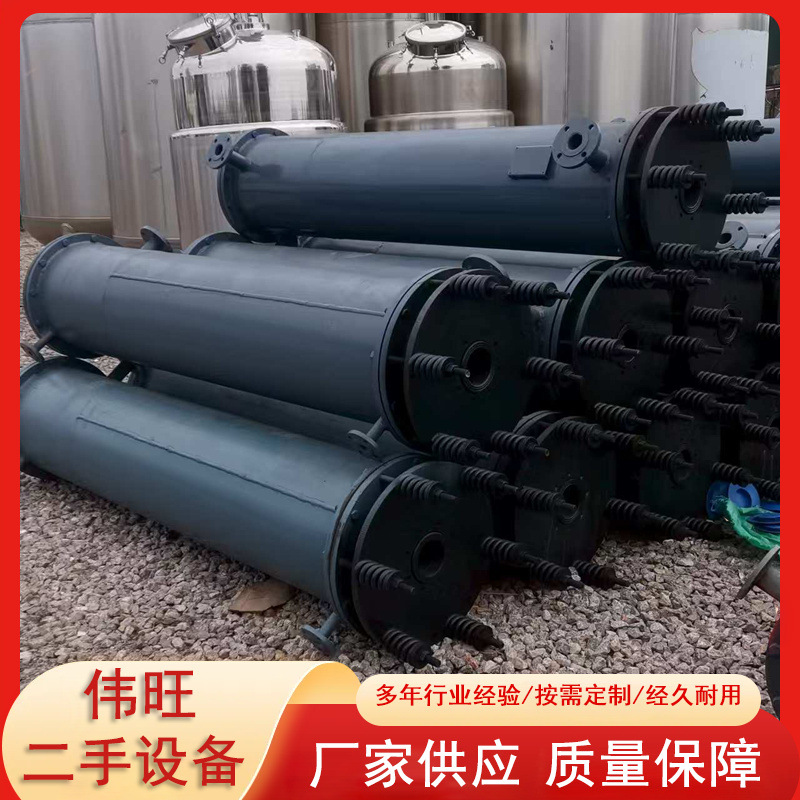 出售二手工业石墨换热器 10到120平方石墨列管冷凝器