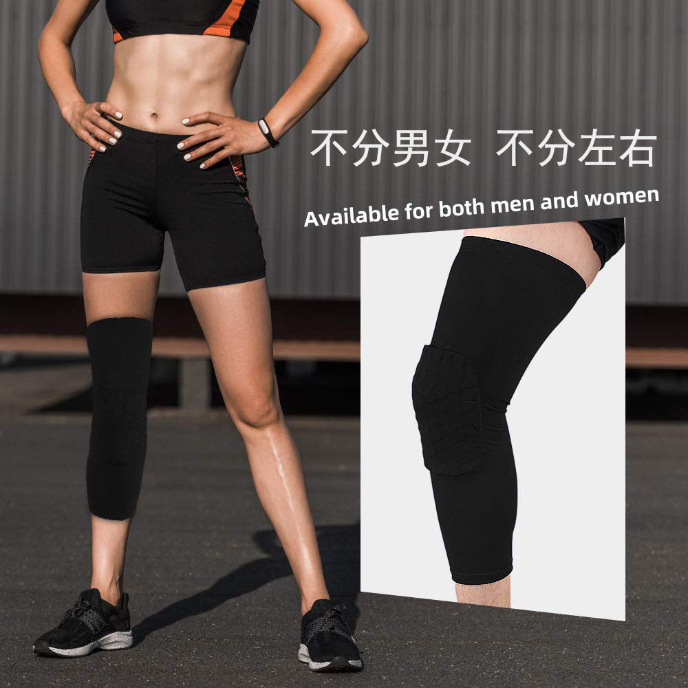 Panal rótula cubierta niños adultos baloncesto resistente a la caída anti-colisión leggings baile transpirable equipo de protección verano Delgado