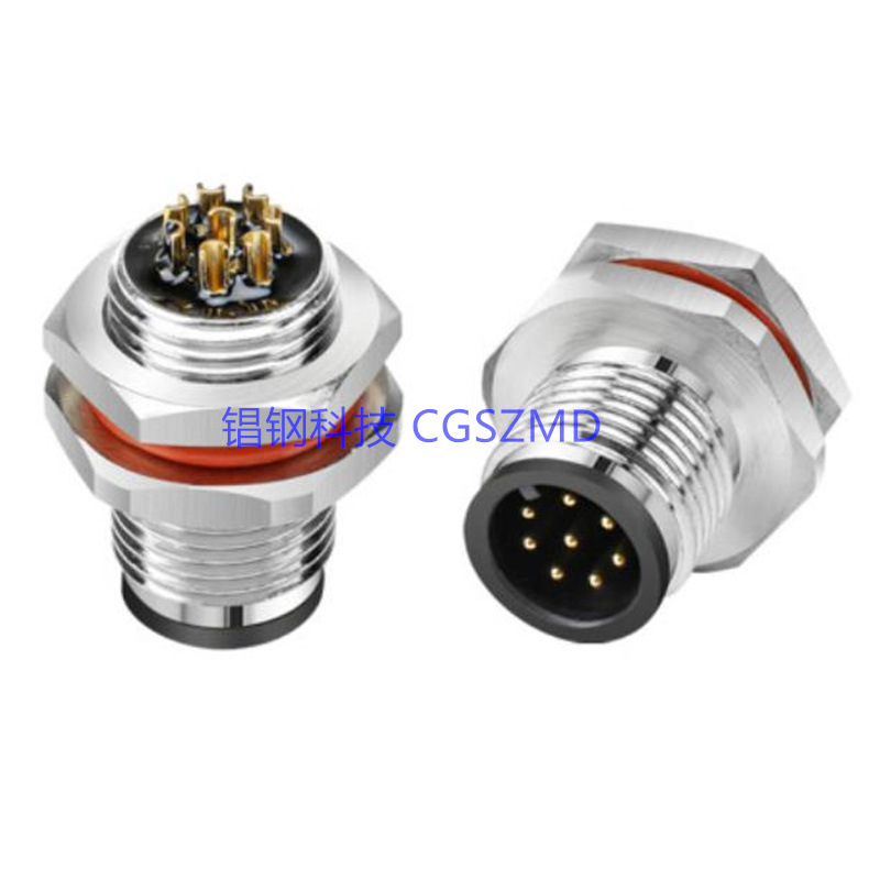 M8M12 PCB尲װ M12 Straight Plug Circular Connector