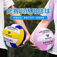 中学校受験用ミシン縫いバレーボール、男子・女子用5号標準球、スポーツ試験・競技用、屋内外バレーボール工場卸売