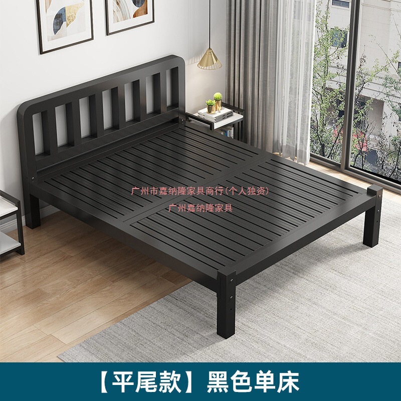 铁艺床双人床1.5米欧式家用1.8铁床单人不锈钢出租房铁架批发|undefined