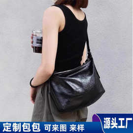 外贸跨境头层牛皮女士手袋 礼品包定制厂家直销 耐磨五金配件