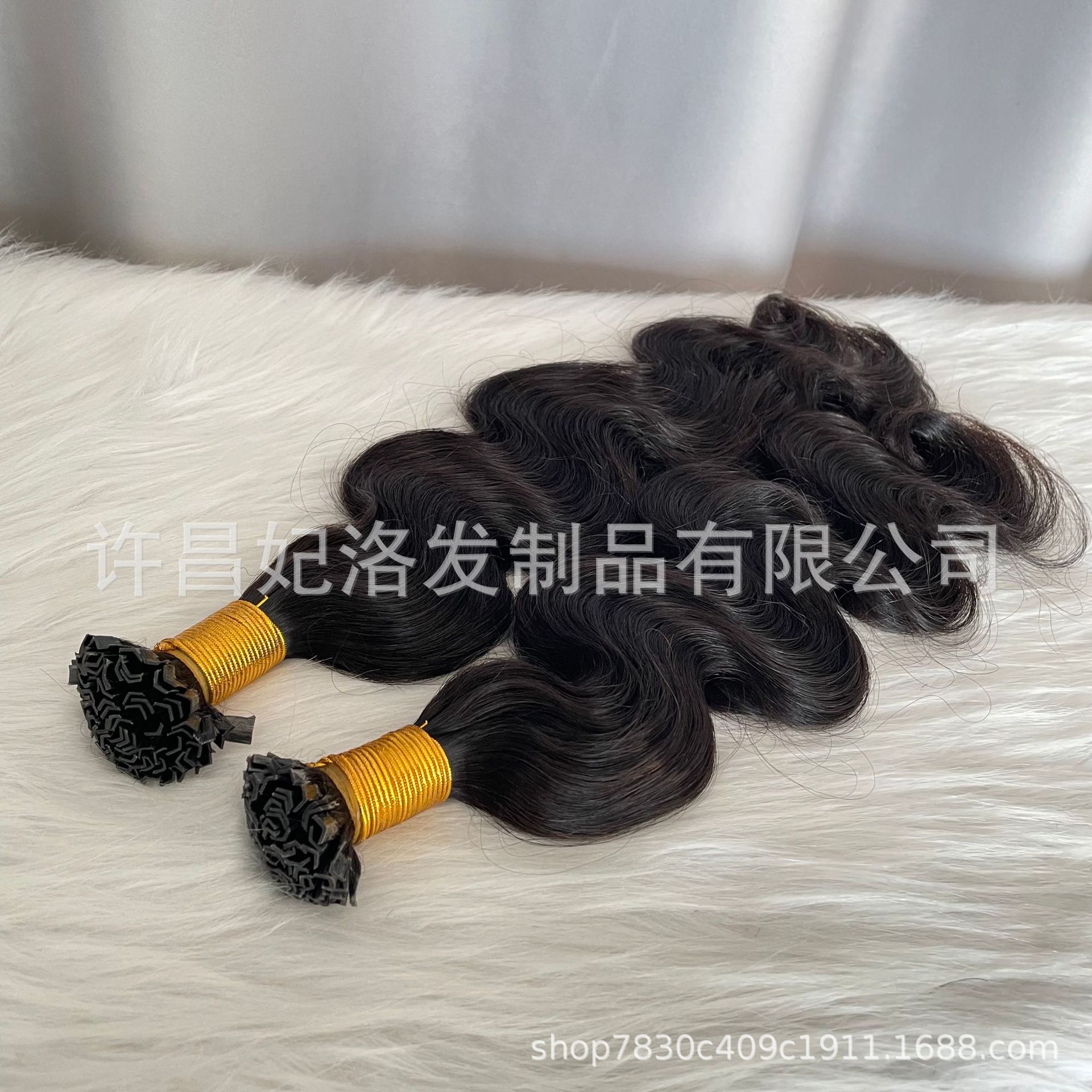 Feiluo K Tip Hair Extensions Body Wave Straight Human Hair