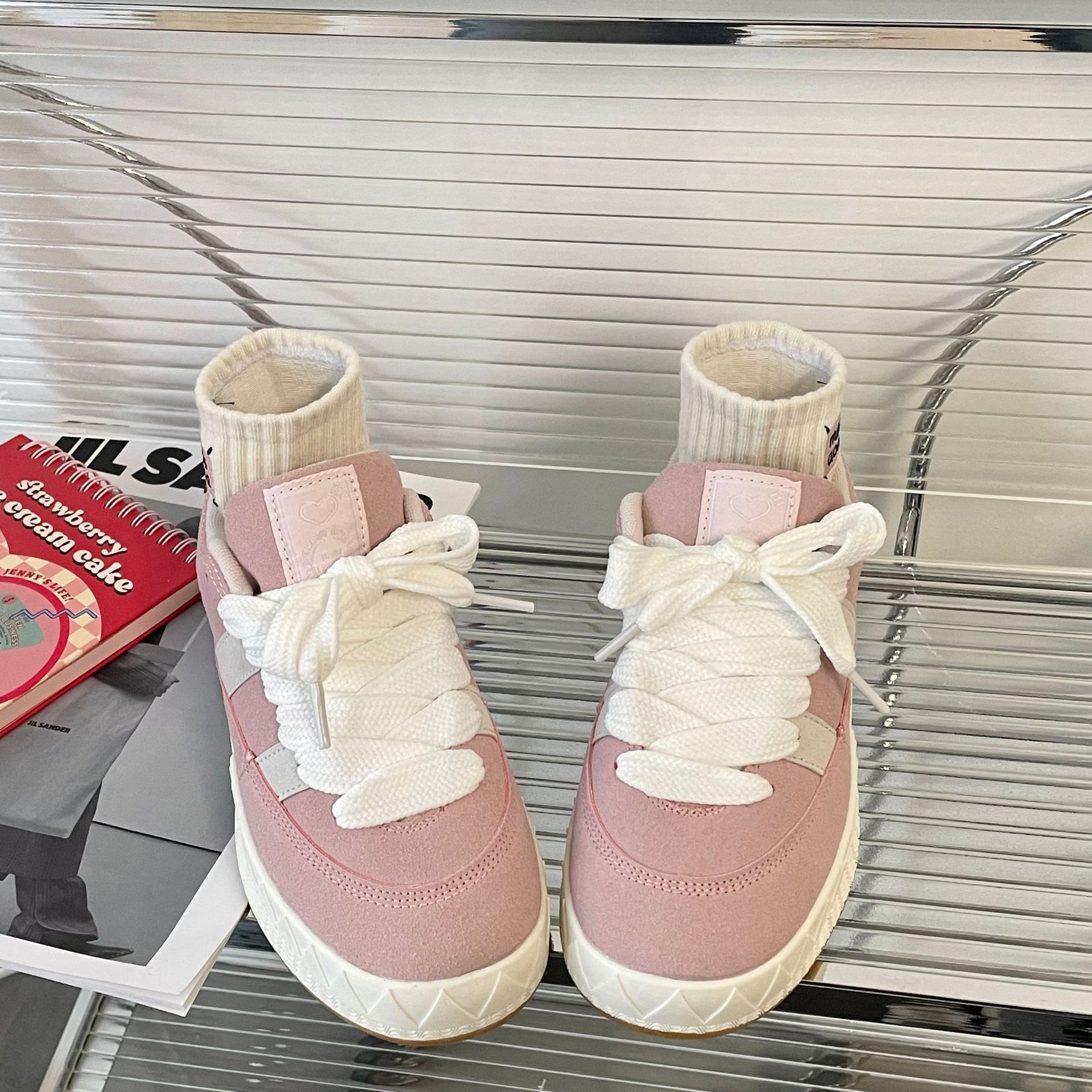 Damen Plateau Freizeitschuhe Im Amerikanischen Stil Für Damen_voghion.com