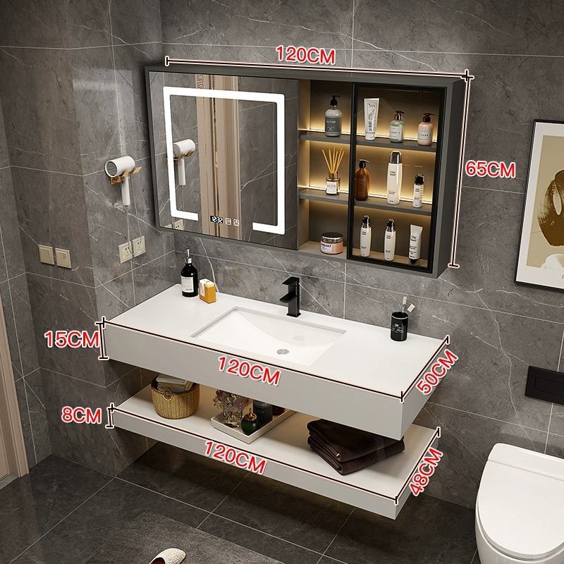 120cm con gabinete de espejo inteligente