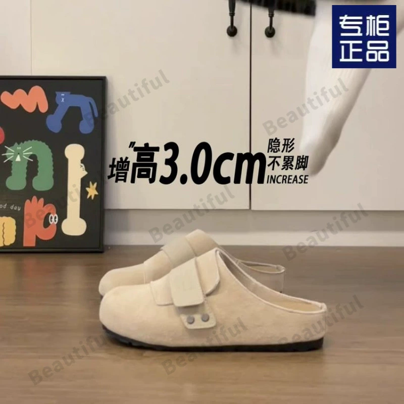 Женские летние тапочки-бокен в ретро стиле, открытые, на толстой подошве, дышащие, универсальные, дезодорирующие, повседневные, 2025 года.