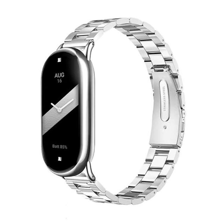 Correa de aleación de titanio de hebilla plana de tres plantas es adecuada para Xiaomi Band 9 Pro / Redmi Watch 5 / 4 / Xiaomi Band 9 / 8 / Redmi Wat
