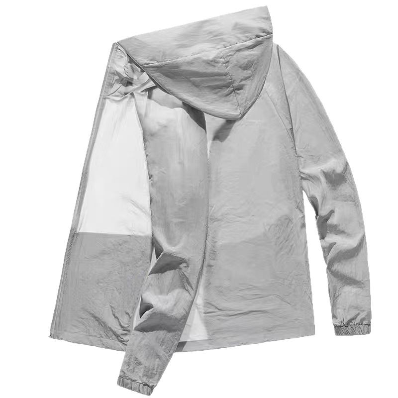 2026 verano delgado hielo chaqueta de protección solar para hombres y mujeres delgada transpirable hielo de tamaño grande hombre pescar piel de protección solar