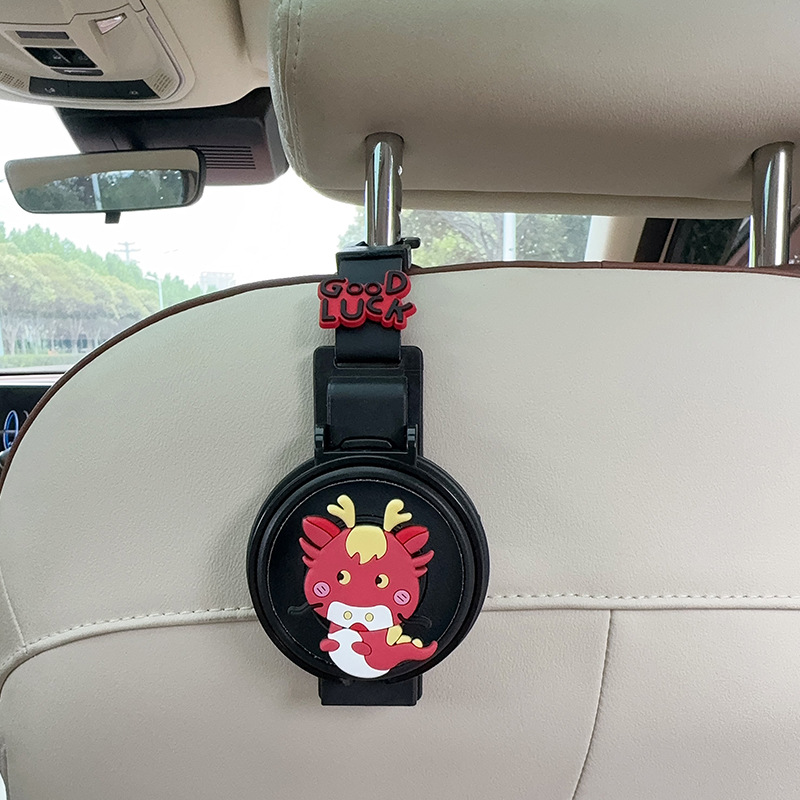 Zodiac Car Cup, FAW Car cup holder/beverage holder - cup-holderhook-2-in-1-black-dragon