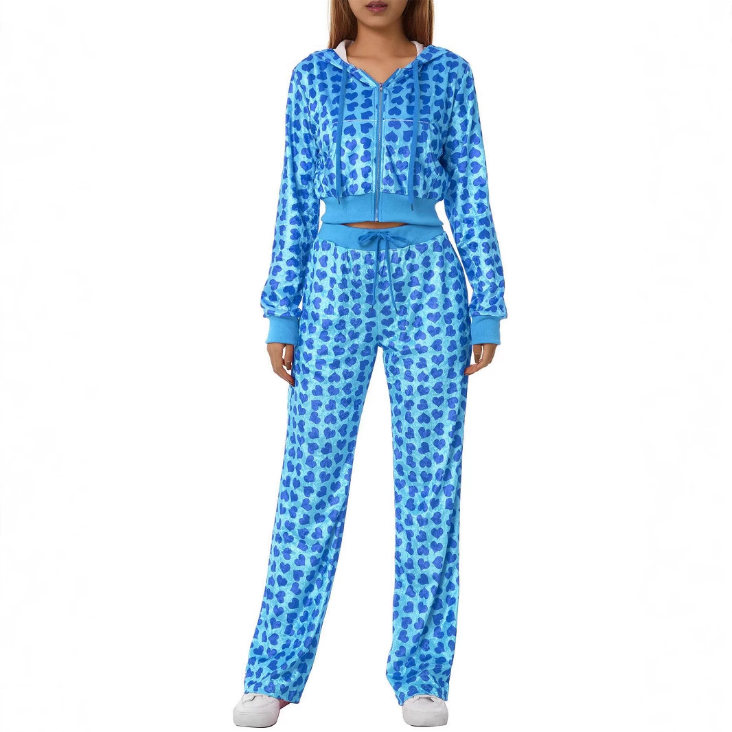 Европейская и американская женская мода повседневная любовь золотой бархат