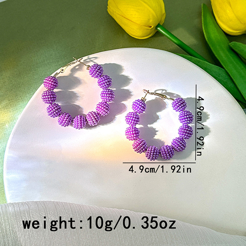 1 Pair Simple Style Geometric Plating Alloy Hoop Earrings display picture 1