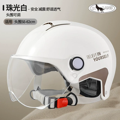 Imperial Wolf New GB 3C Motosiklet kaskı (dəbilqə) - l014-summer-pearlescent-white-believe-in-yourself