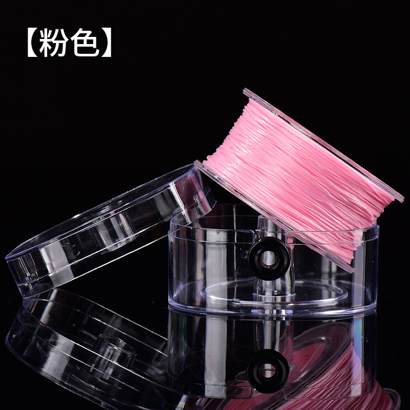 High quality fuchsia silk threads, 0.8mm, 90meter