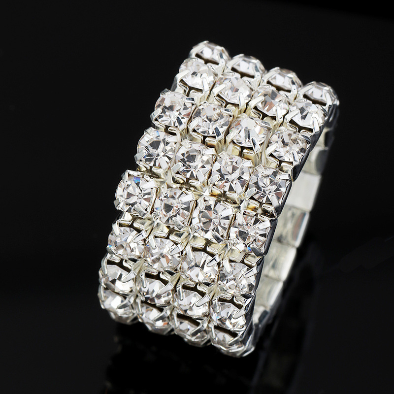 Fashion Rhinestone Wide Bracelet Wholesale display picture 2