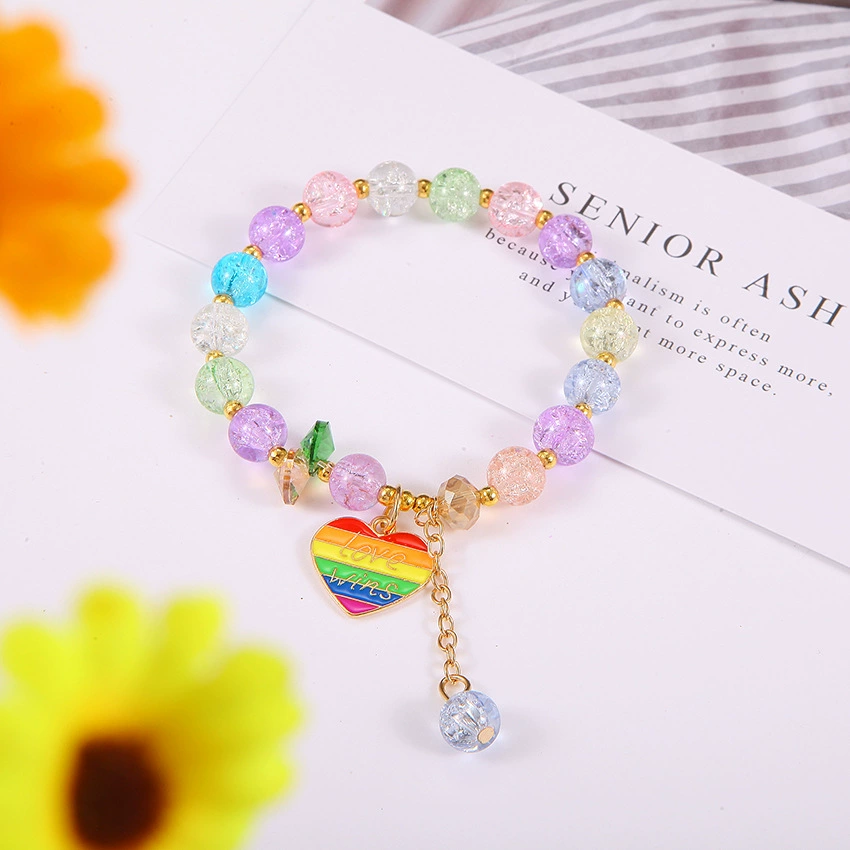 "Summer crystal bracelet, beads, pendant, Birthday gift"