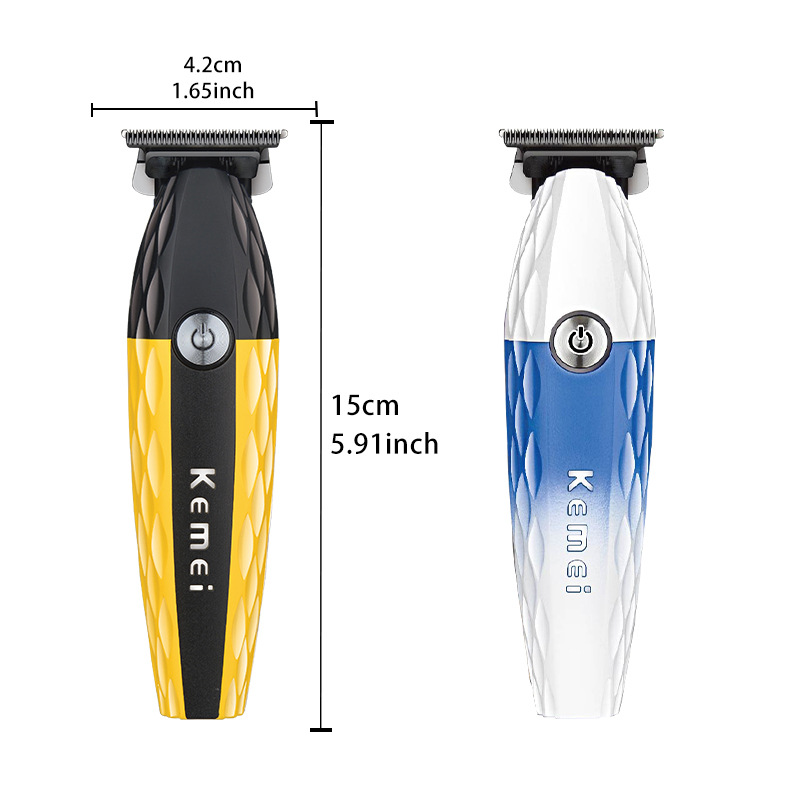 Corte de pelo KME tijeras eléctricas de empuje KM - 1690A transfronterizas cabeza de aceite tallado empuje tijeras eléctricas de carga rápida súper silenciosas