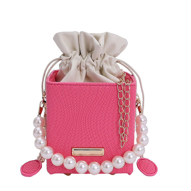 Niche Zhong moda bolso de cubo de mano mujer 2025 nuevo estilo coreano simple versátil bolso de hombro con patrón de ramas