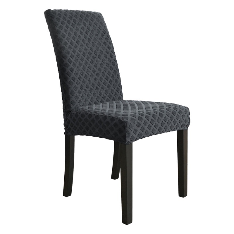 Funda para silla con respaldo alto elástica de diamante jacquard transfronterizo de Amazon, funda para silla de comedor de hotel universal todo incluido, funda para silla a prueba de polvo