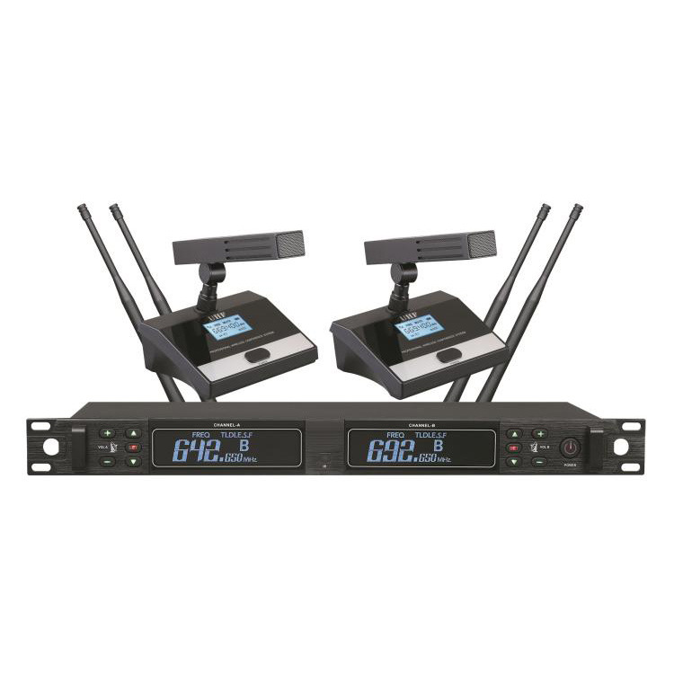 Micrófono Dinámico para Exteriores de Venta Directa de Fábrica, Tarjeta de Sonido Inalámbrica Portátil de Banda U de Uno a Dos Canales