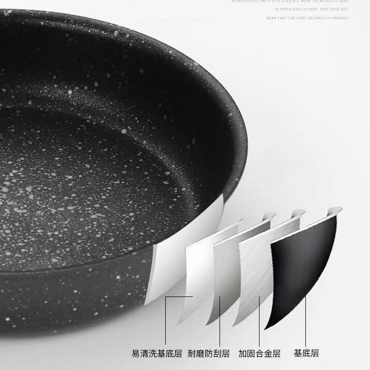 麦饭石不粘锅早餐锅煎锅蛋饺锅家用炒锅迷你小铁锅牛排锅煎蛋神器|undefined