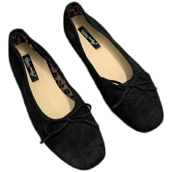 Universal ballet shoes flat square toe with bow