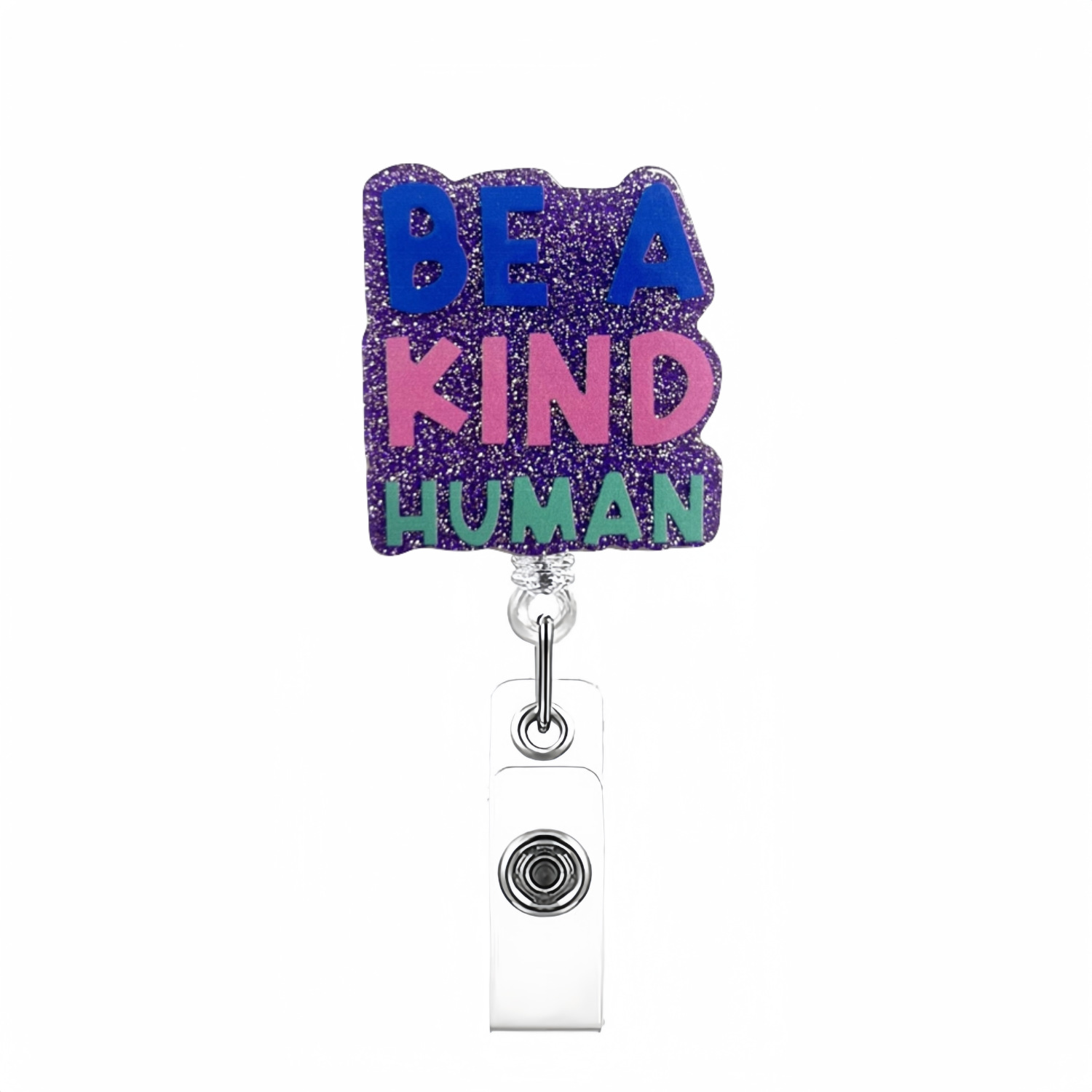 Cross-border best-selling KIND easy-pull buckle retractable buckle acrylic easy-pull badge buckle retractable medical badge holder