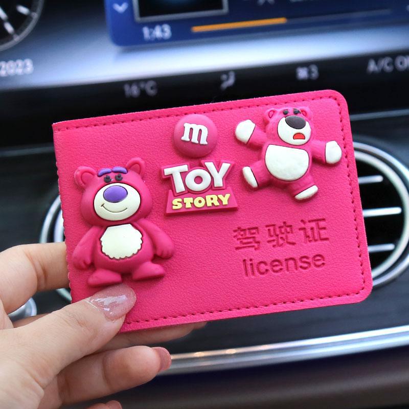 Licencia de conducir de automóvil de alta calidad, funda para tarjeta, funda de cuero, licencia de conducir femenina, personalidad creativa, funda protectora para licencia de conducir, bolsa de seis posiciones para tarjetas