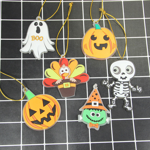 Amazon Skull Little Ghost Ornament Cross-Border Pumpkin Ghost Halloween Supply Halloween Party Decorations