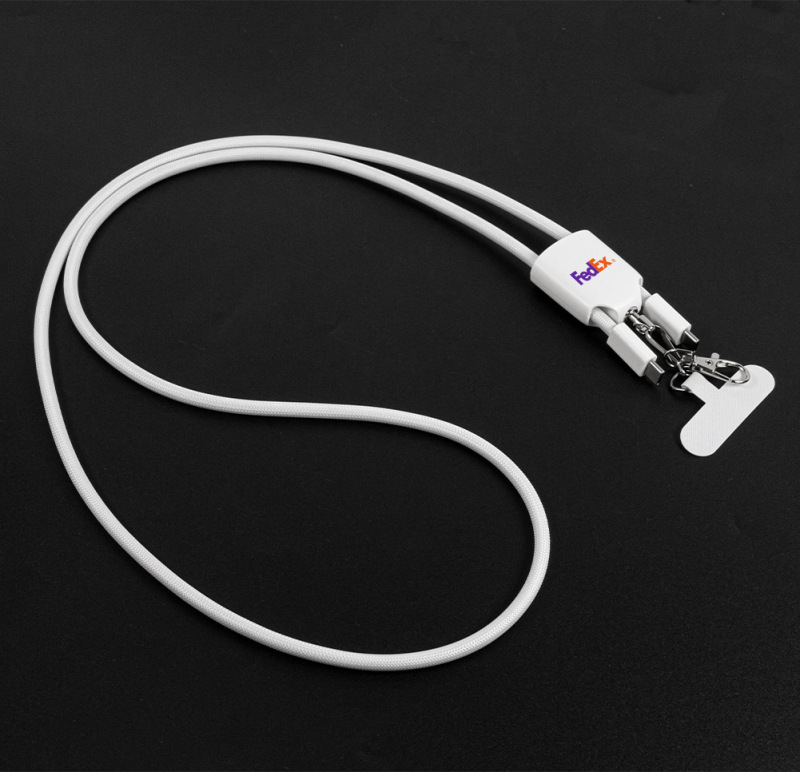 クロスボーダーギフト 4-in-1 斜めストラップデータケーブルは、多機能高速充電企業ギフトとして背中に掛けられます。|undefined