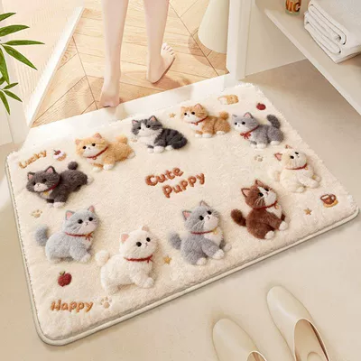 Absorbent Mat, Non-Slip Carpet, Plush — Avtomobil döşəmə paspasları