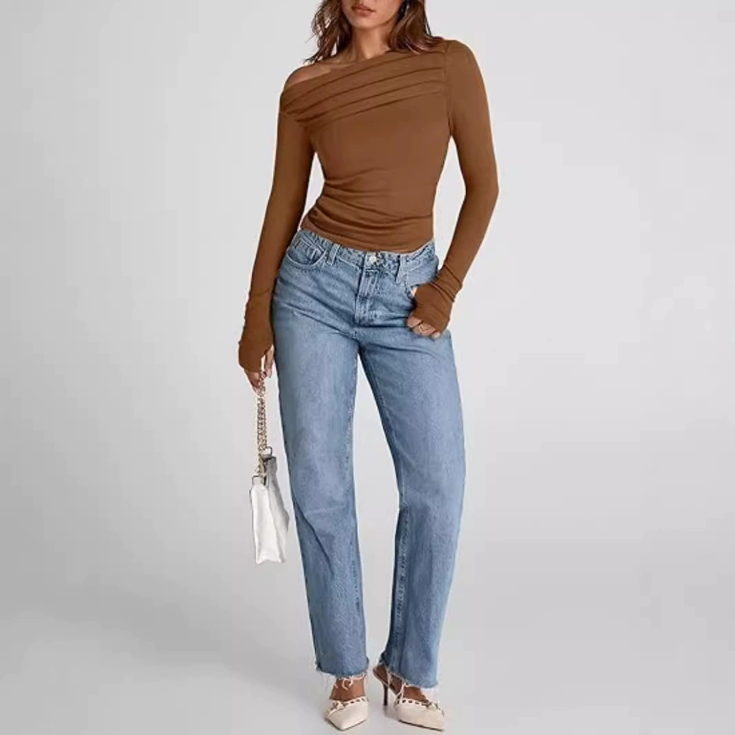 Long-sleeve, cotton cloth, Amazon, style, slim fit