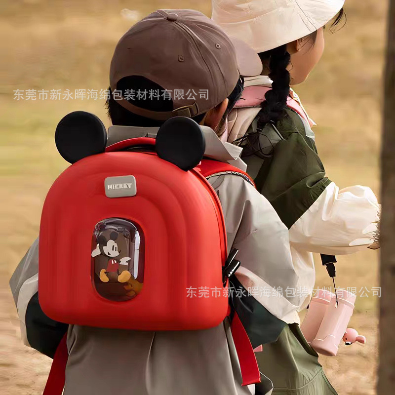 定 制eva儿童单双肩背包可爱米奇妮书包旅行eva猫包宠物包太空舱