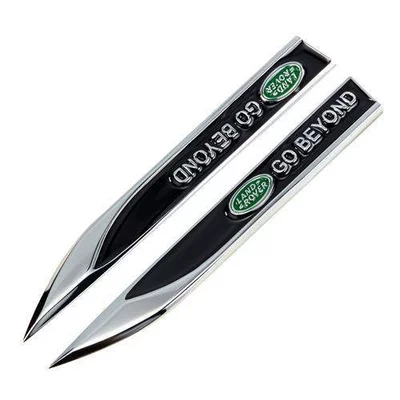 Metal Sticker Personalized Car Sticker, Body sticker - pair-land-rover-red
