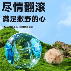 仓鼠跑步球透明室外便携笼金丝熊运动球外带玩具跑球滚轮静音跑球