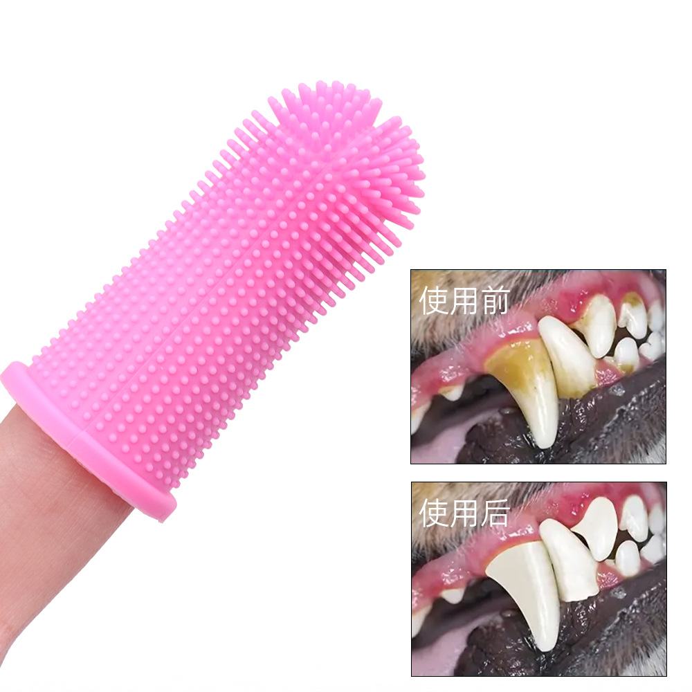 Cepillo de dientes de silicona para mascotas, cepillo de dientes para perros, cepillo de dientes para perros, cepillo para dedos de limpieza bucal para perros, cepillo de dientes para gatos, cepillo de dientes para gatos