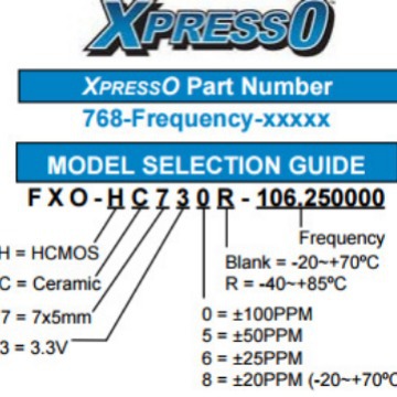 FXO-HC735R-20贴片晶振5070 20MHZ 20.000MHZ 7050钟振6脚 HCMOS