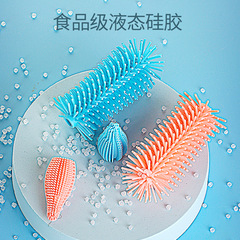 Mom's Cleaning Assistant Liquid Silicone Nipple Brush Straw Brush Stainless Steel Brush Bottle Brush 360-degree