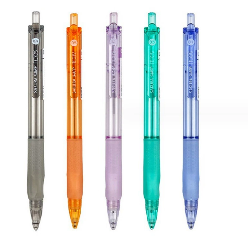Sakura cherry automatic pencil XNS105C triangle transparent activity Pencil elementary school student painting is not easy to break