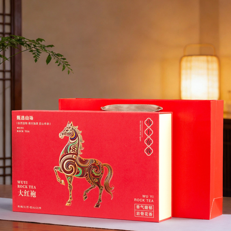 Da Hong Pao Tea, Strong Aroma Type, Gift Box Set, Zhengshan Xiaozhong, Jinjunmei Black Tea Combination, Canned, New Year's Gift, Souvenir