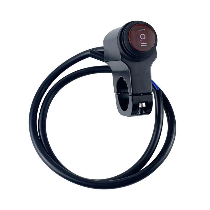 Accesorios de la motocicleta modificación interruptor de aleación de aluminio a prueba de agua luz roja interruptor de tres engranajes faro LED spotlight interruptor de alimentación