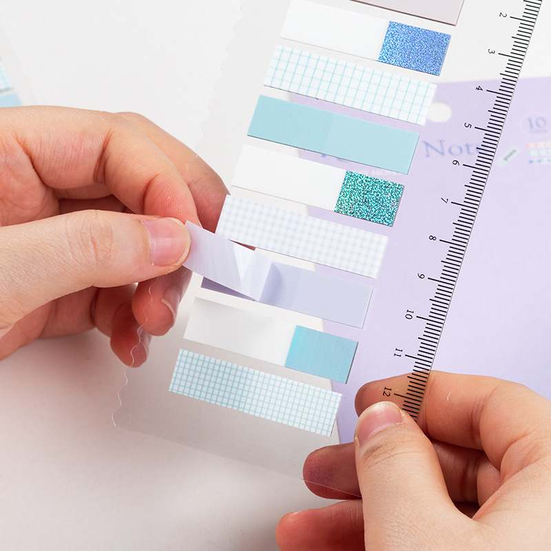 Estilo europeo retro Morandi mascota de hojas sueltas índice conveniente pegatinas N-Tiempo pegatinas láser notas adhesivas DIY Indicador de pegatinas