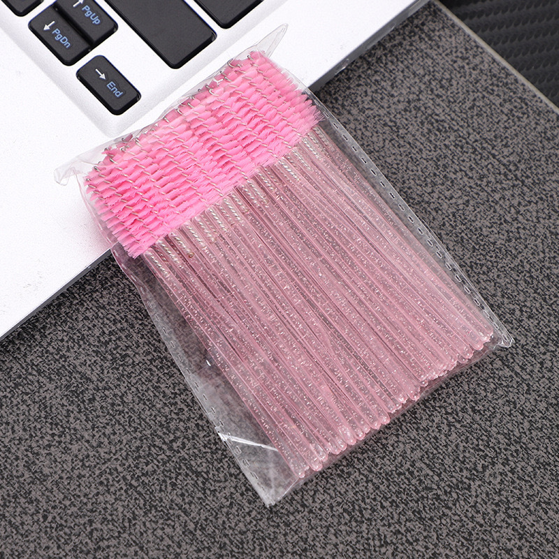 Cross-border eyelash brush, eyebrow brush, spiral brush, makeup brush, false eyelash brush, eyelash comb, eyelash curler, multi-color crystal eye brush