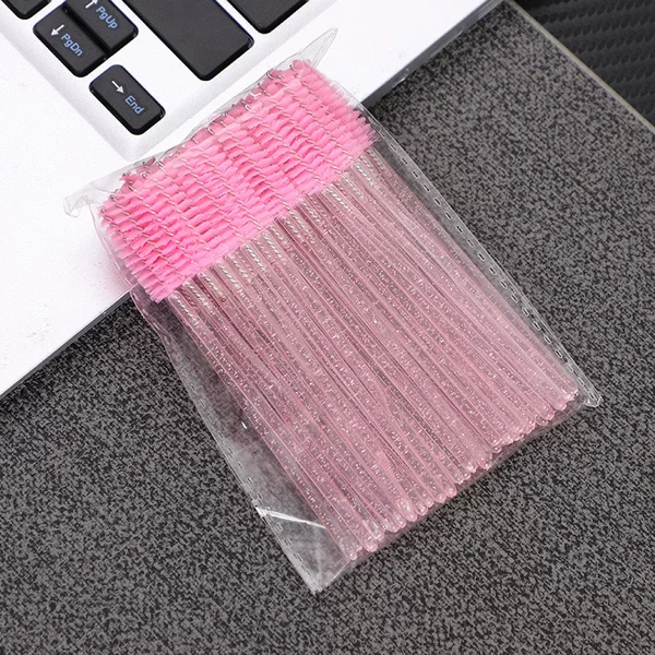 Cross-border eyelash brush, eyebrow brush, spiral brush, makeup brush, false eyelash brush, eyelash comb, eyelash curler, multi-color crystal eye brush