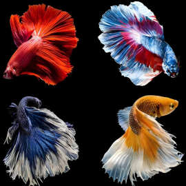 泰国斗鱼将军马尾大耳狮王半月公糖果鱼观赏鱼宠物淡水鱼婚纱