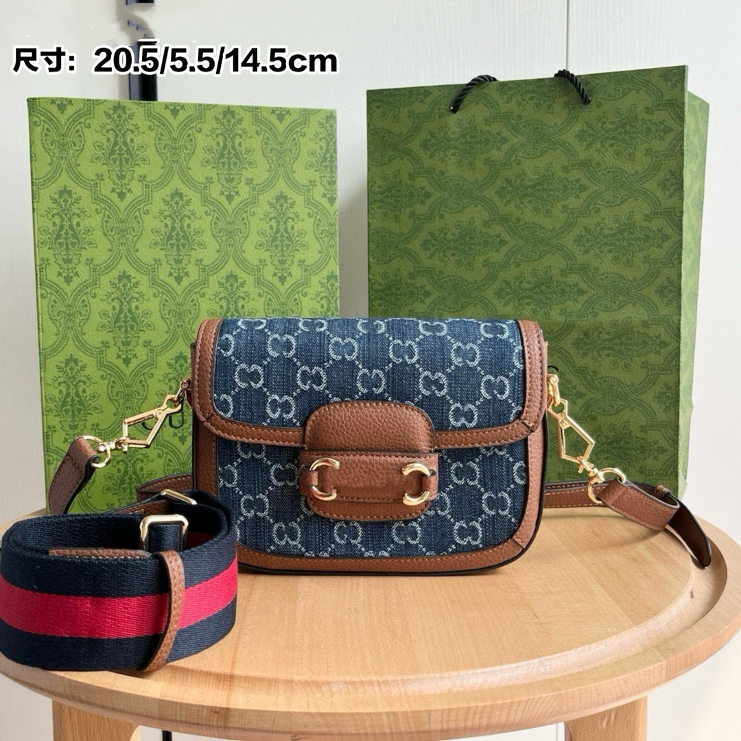 G-Style 1955 Saddle Bag With Double Shoulder Straps, Horsebit Genuine Leather Shoulder & Crossbody Bag For Women, 2025 New Versatile Edition - Thumbnail 6