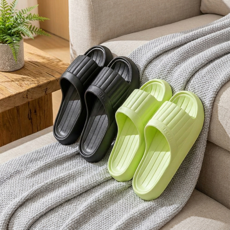 Couple Style Retro Style Flip-Flops for Women, Summer Outdoor Wear, Thick-Soled Sandals, Home Kitchen Non-Slip Slippers, Supply Source