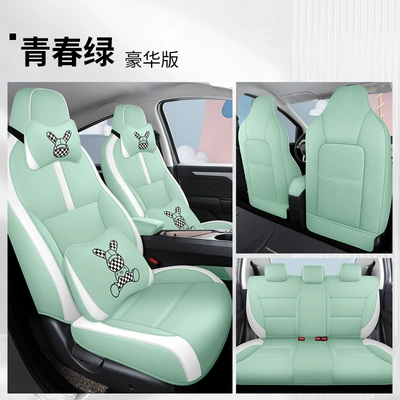 Modelə uyğun (Original) oturacaq örtükləri | seasons fully surrounded leather - deluxe-edition-youth-green-special-car