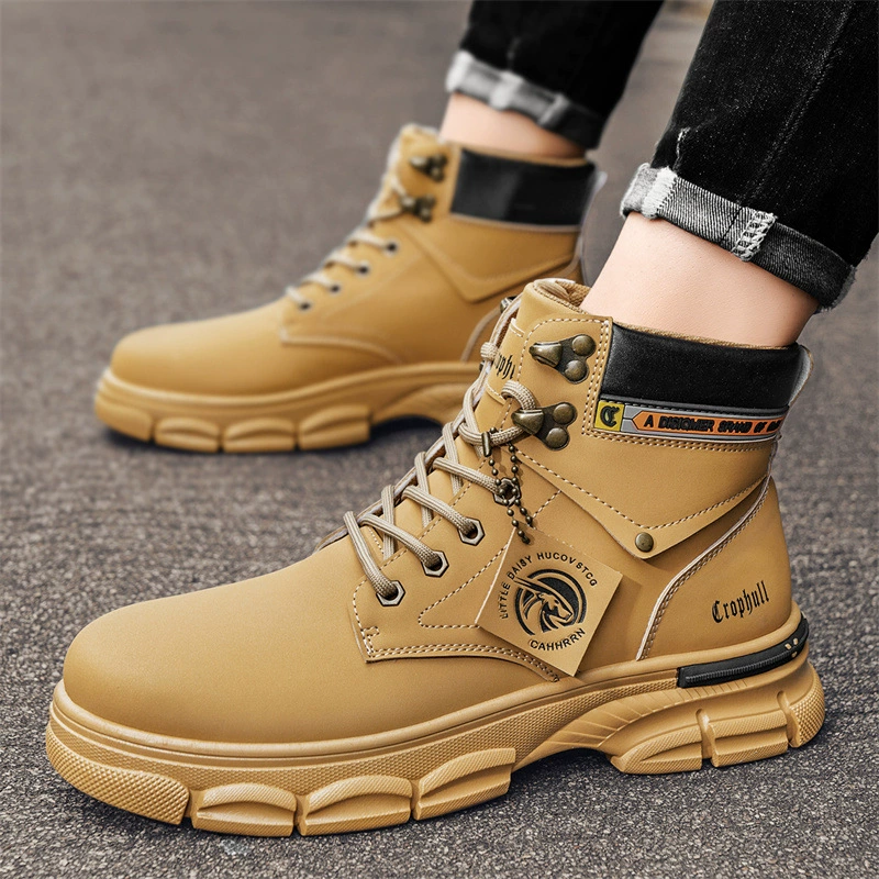 Осенние новые кожаные водонепроницаемые ботинки Martin 2023 модные новые высокие рабочие мотоциклы мужские ботинки Martin