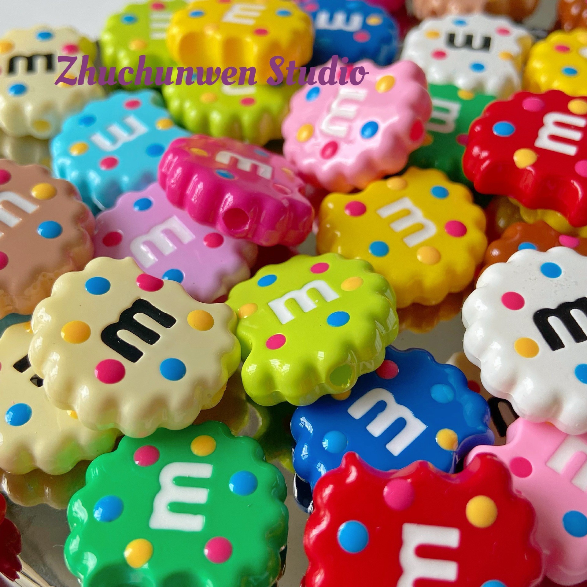 Coloridos cuentas de alta saturación serie de cuerdas de teléfono móvil DIY joyas de cadena en joyas hechas a mano accesorios de cuentas sueltas